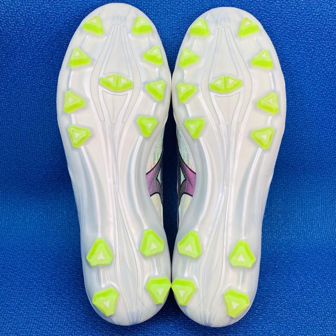 【美品】 ミズノ 24cm アルファ2 プロ サッカー スパイク オーロラ
