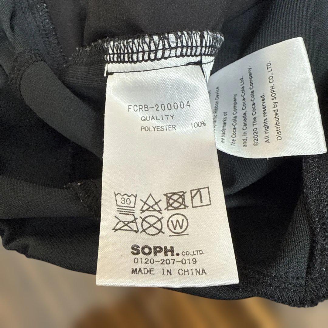 SOPH. ブラックハーフパンツ Bristolロゴ付き