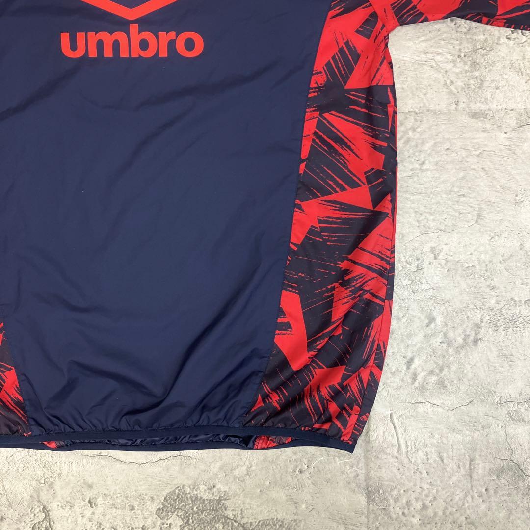 シントトロイデン STVV 長袖ピステトップ アンブロ 古着 ロゴ 紺 2XL