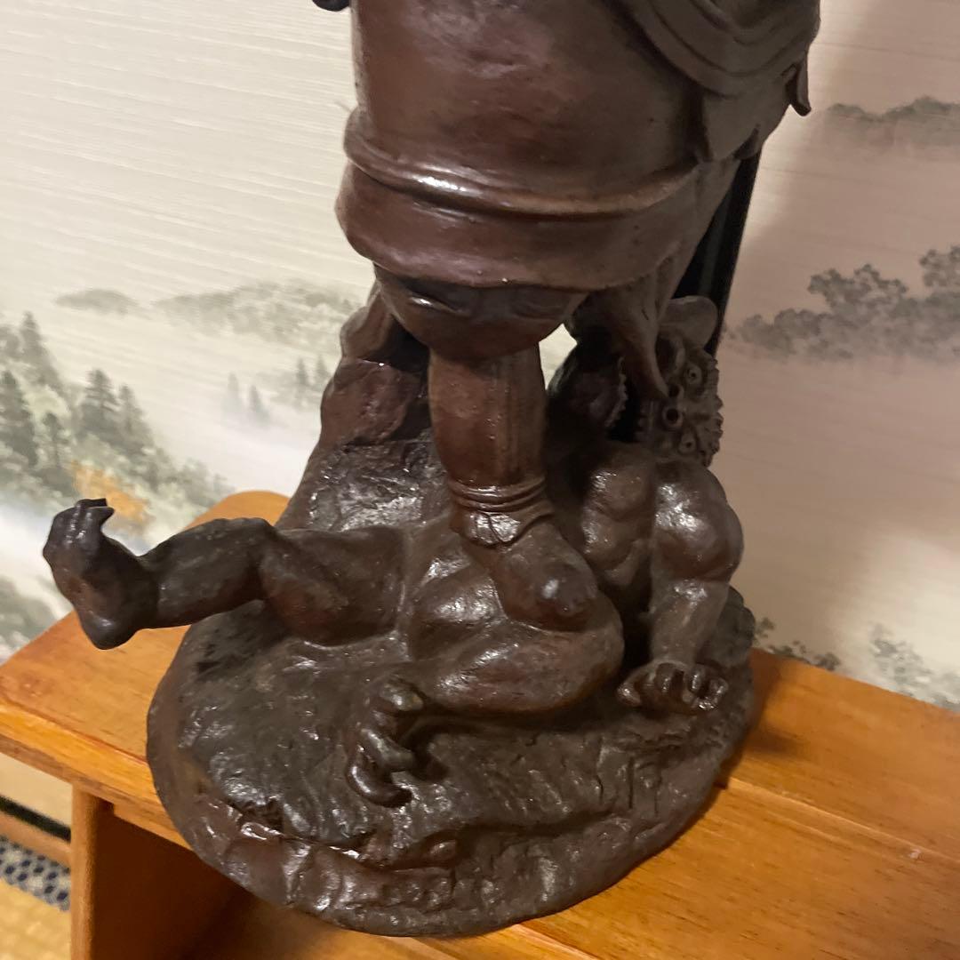備前焼　毘沙門天