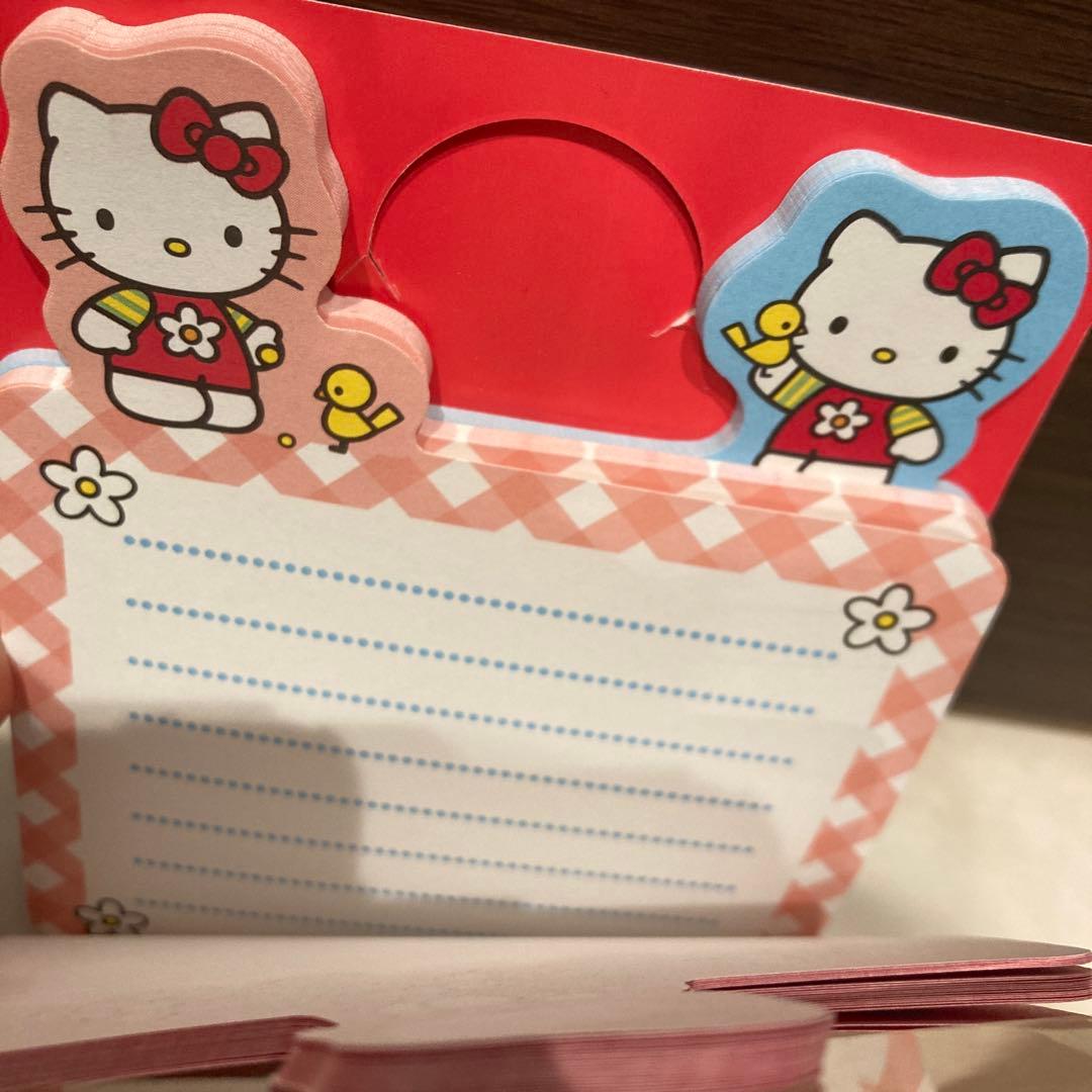 レトロ《1998年ハローキティ メモ帳》Hello Kitty☆便箋☆海外限定