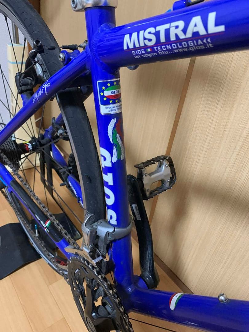 GIOS MISTRAL クロスバイク 青 SHIMANO2x10s