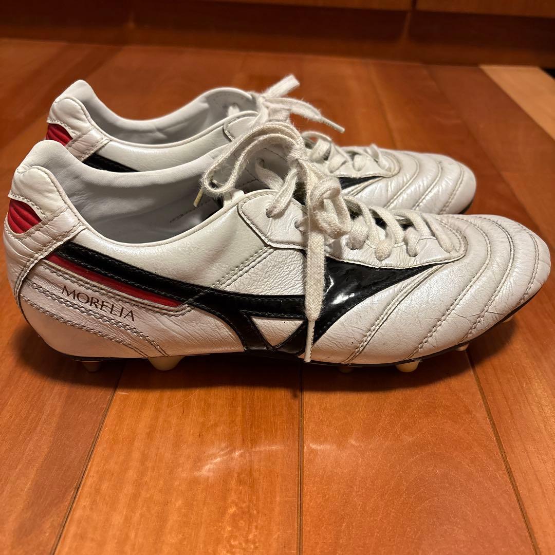 Mizuno サッカーシューズ スパイク ホワイト/ブラック/レッド