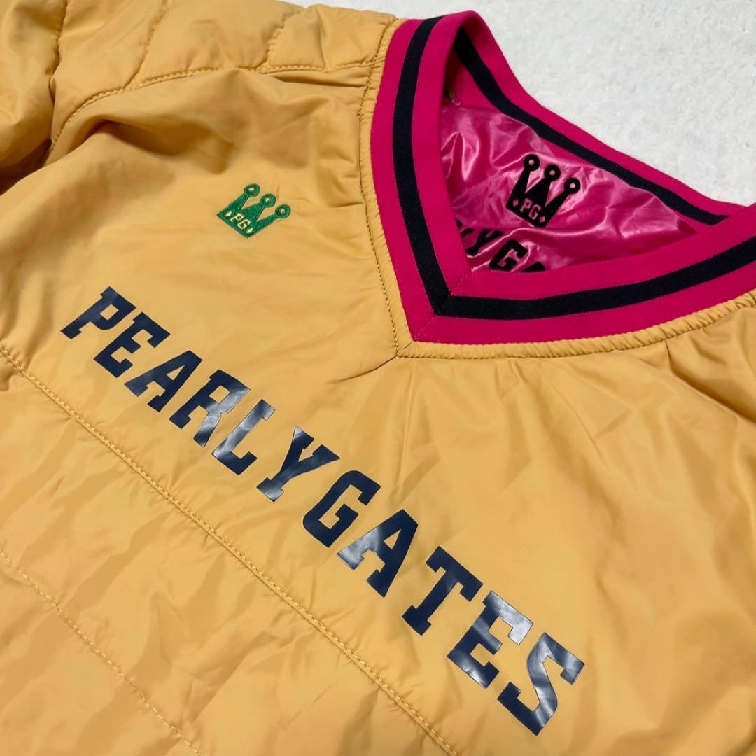 美品 パーリーゲイツ　中綿　スニード　リバーシブル　ピンク　ゴールド　25周年