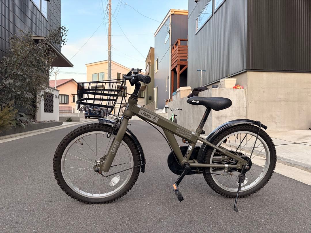 Jeep 子供用自転車 オリーブグリーン 18インチ