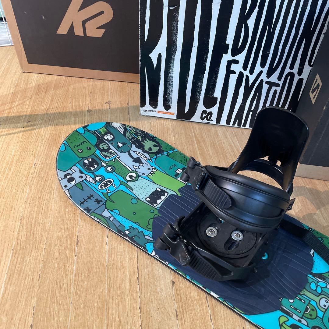 BURTON　キッズスノーボードセット　120cm　バートン　バイン付3点セット