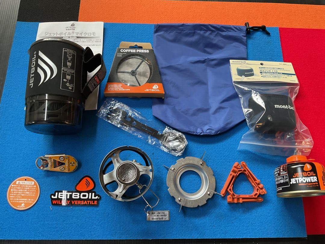JETBOILマイクロモBKカラー動作良好美品・新品追加豪華付属品多数付き