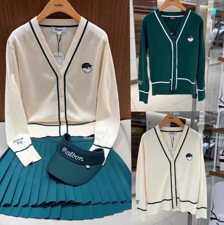 Malbon Golf レディース ニットップス長袖春秋新作 シンプル万能美品✨
