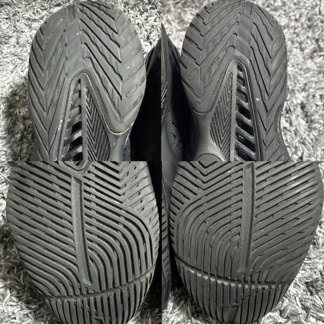 数回使用 ASICS GELBURST 黒 26cm バッシュ ゲルバースト