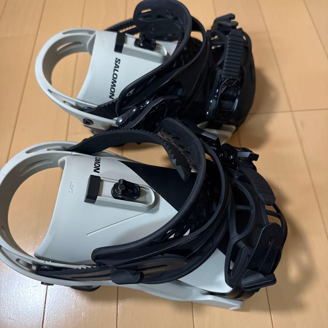 SALOMON スノーボードビンディング ホワイト/ブラック