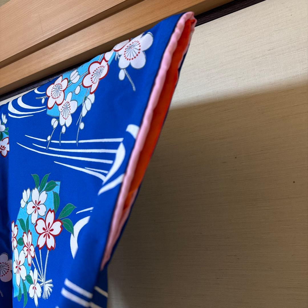 【美品】【高級】舞踊用 流水桜 引きずり Kimono