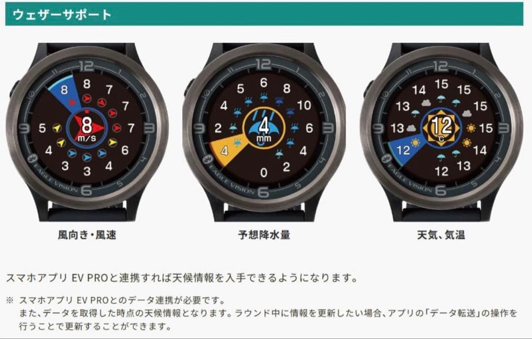 GPS ゴルフナビゲーション ウォッチ EAGLE VISION ACE PRO