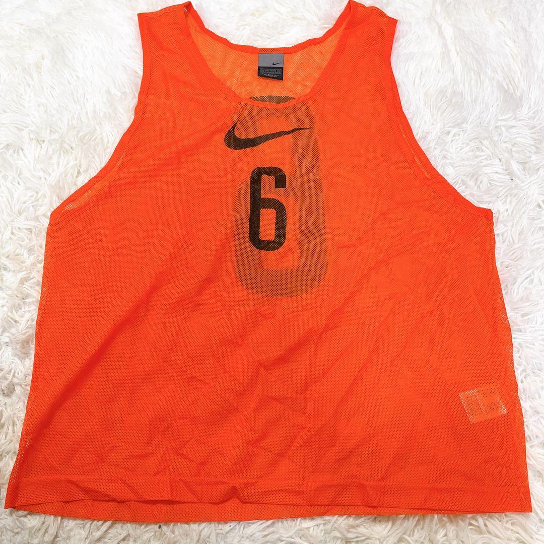 ナイキ　NIKE ビブス セット 10枚　オレンジ　サッカー　バスケット　袋付