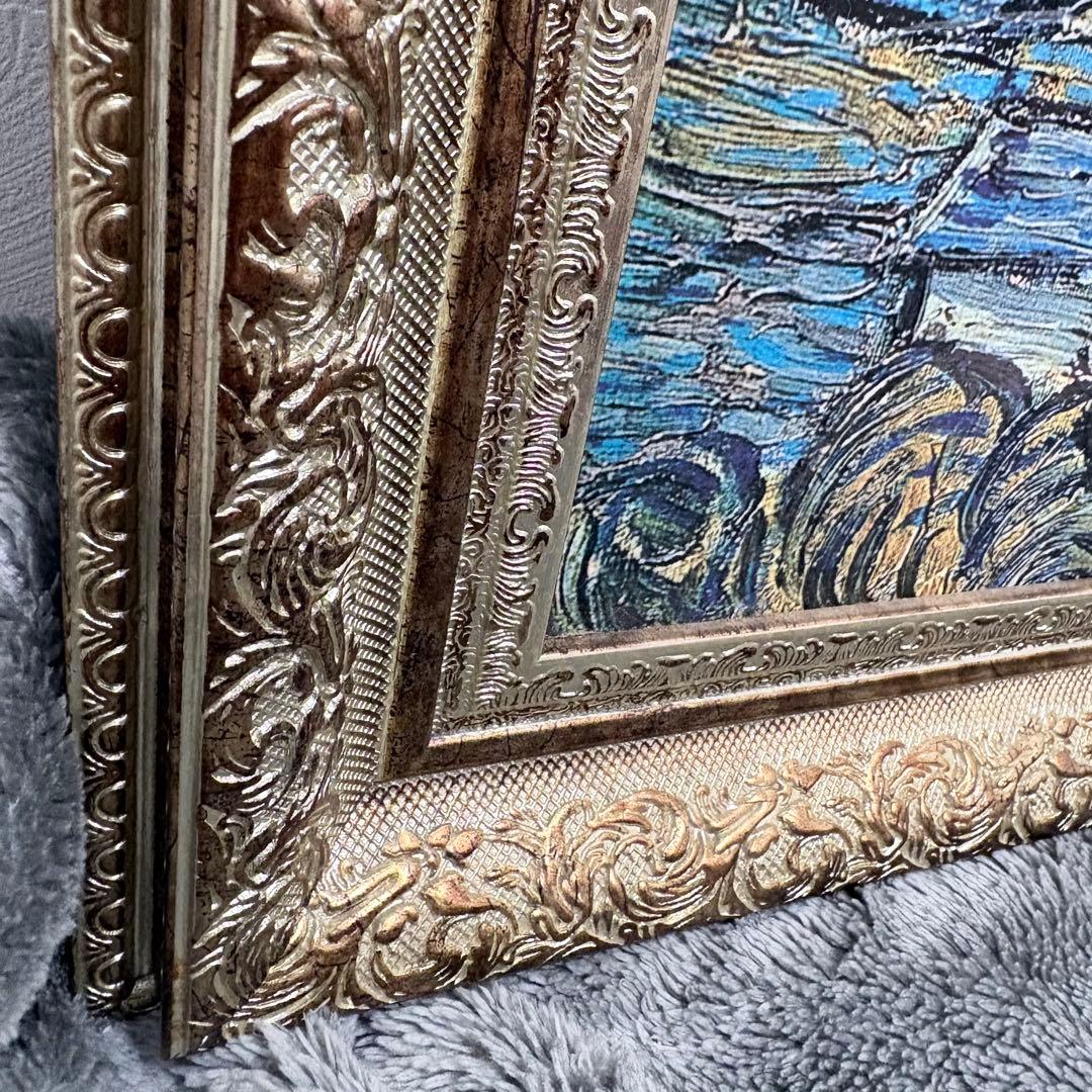 大型 ゴッホ 星月夜 レリーフアート 絵画 Starry Night 複製画
