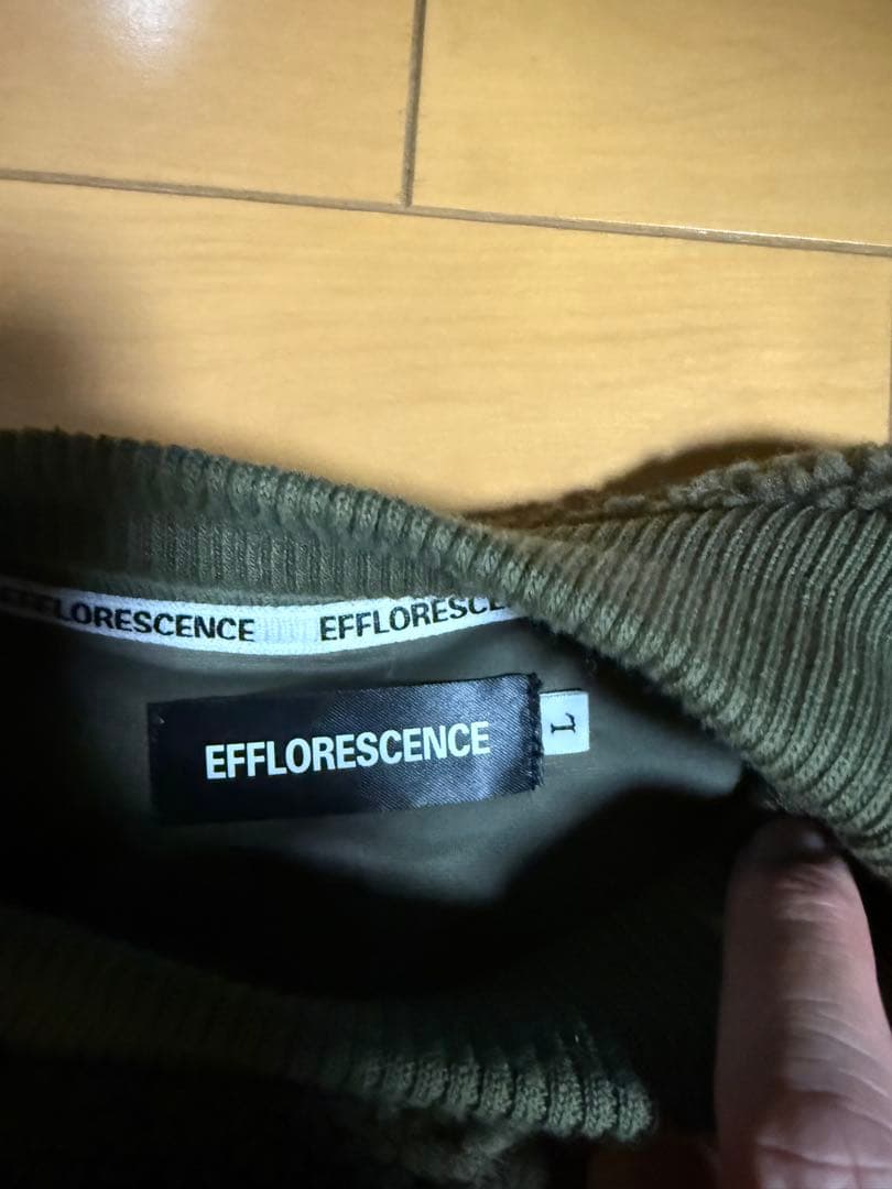EFFLORESCENCE フリースジャケット ダークグレー